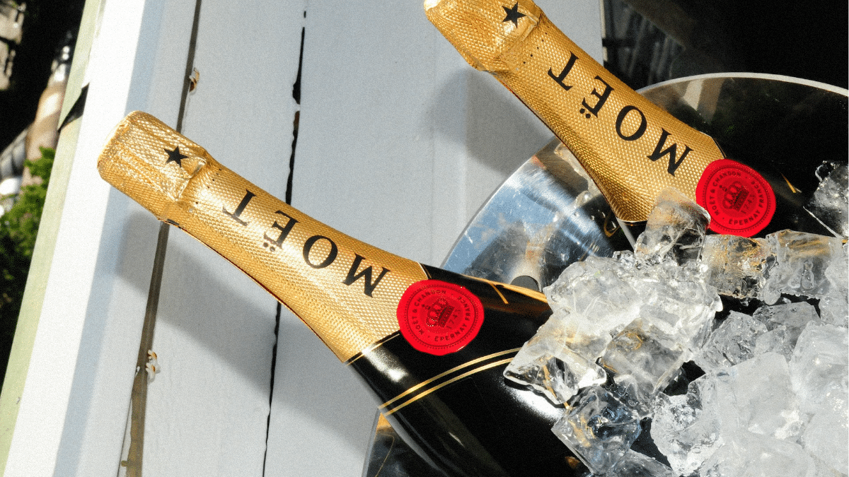 Le monde scintillant du champagne Moët et Chandon