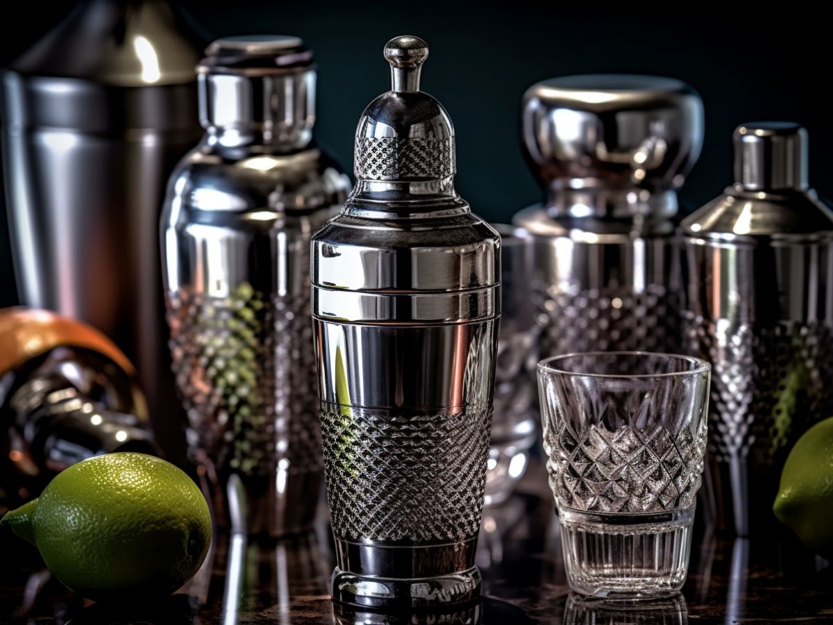 Set 11 Pièces Cocktail Boston Shaker Doré – Verseurs, Recettes
