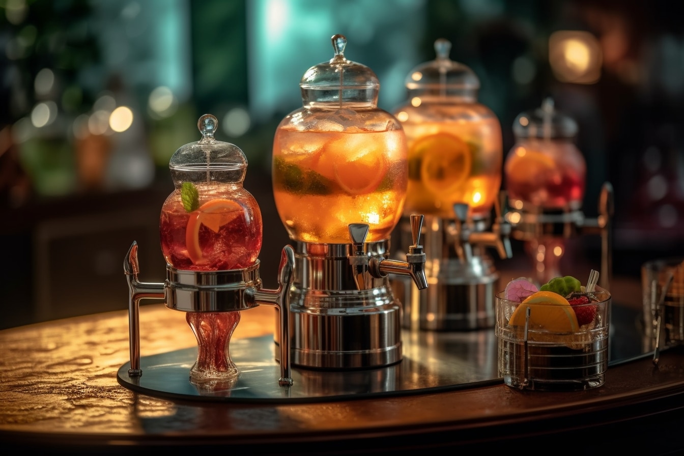 Les fontaines et distributeurs de punch et cocktails