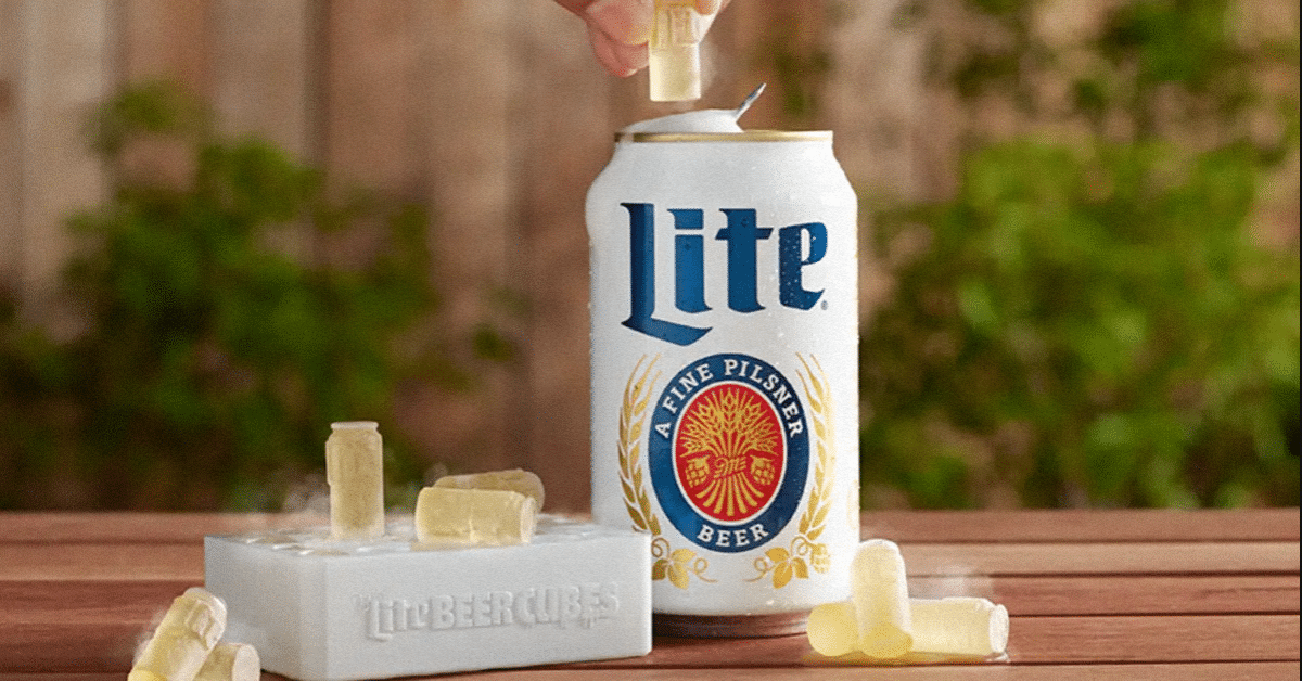 Les Beer Cubes Miller Lite