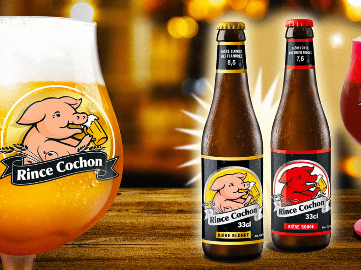 Rince Cochon - Bière belge blonde - 8,5% - Rince Cochon