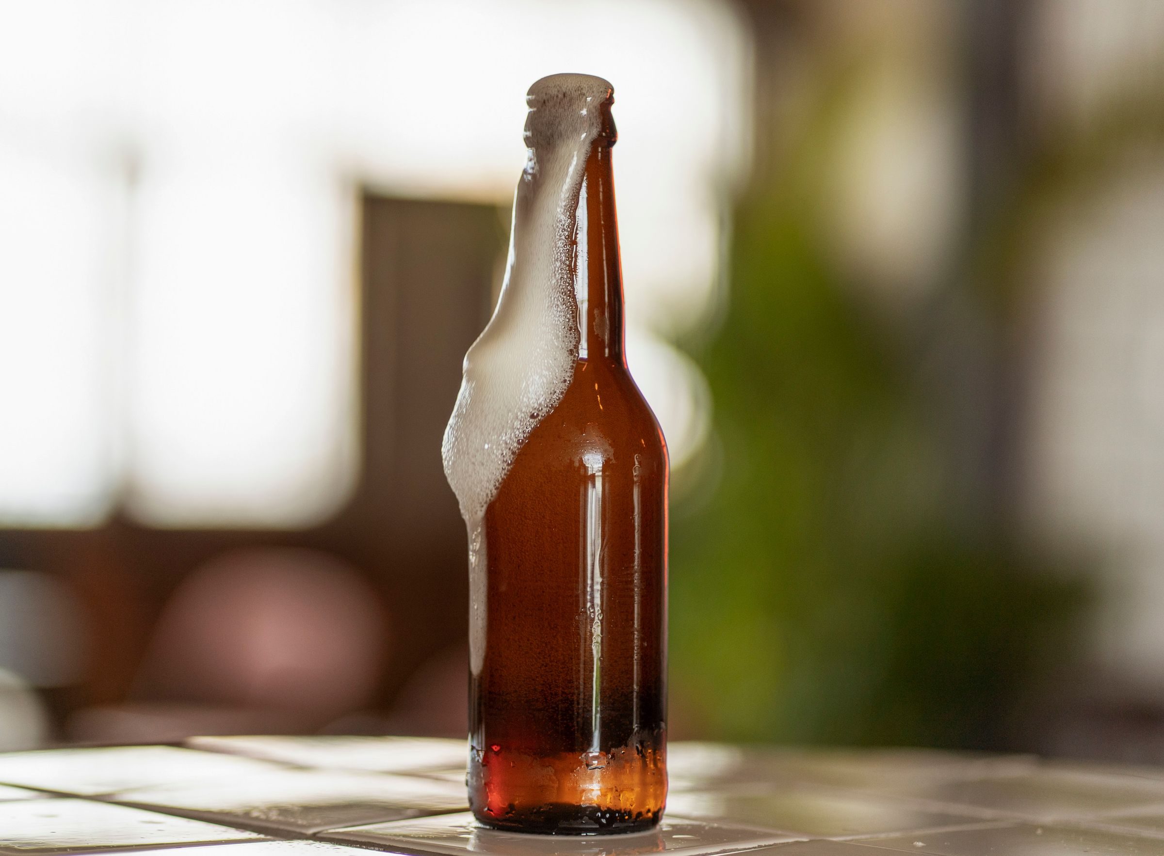 Bouteille de bière bien fraîche