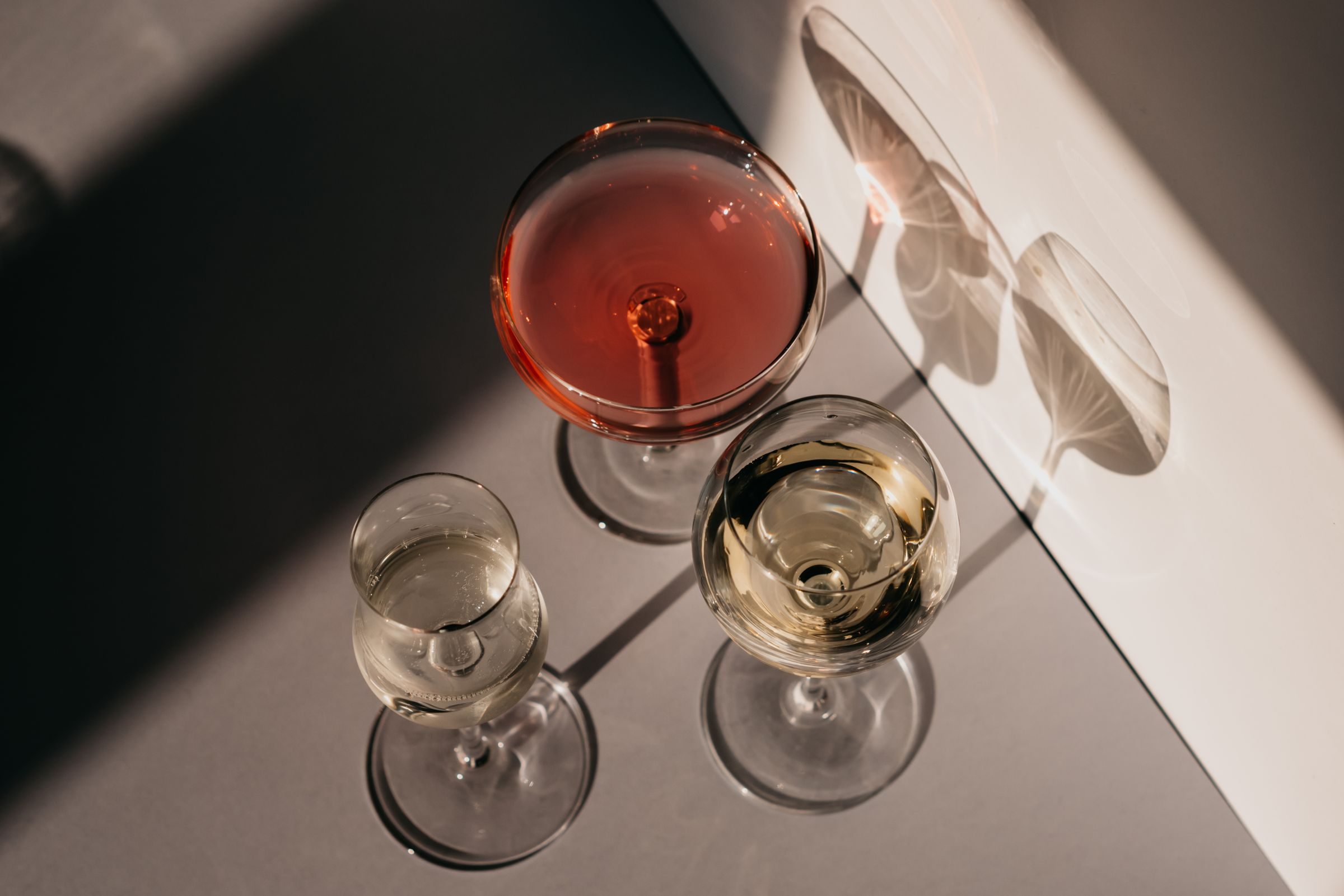 Verre de vin rosé